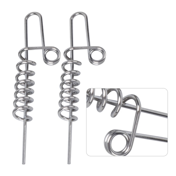 Mjukt fiskebete-anslutningsmaskar Lock Lock Fixed Pin Fiskebeten TillbehörStor storlek (cirka 6 cm/2,4 tum)