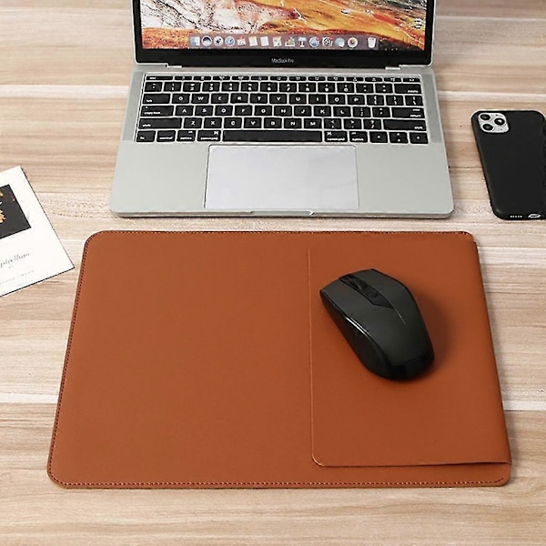 Förtjockad Laptopväska i PU-läder Förvaringsväska Utomhus Reseförvaring