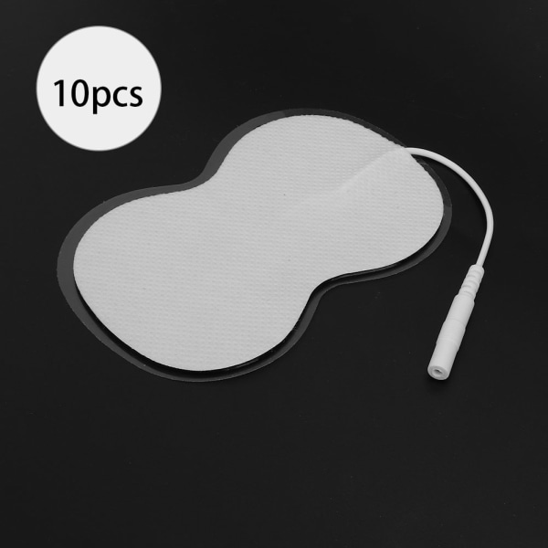 10 st 2 mm 8-forms elektrodkuddar Patch för TENS Massager Fysioterapimaskin