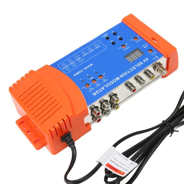 AV-valmodulator Professionell PAL NTSC Standard VHF UHF RF-modulator för hem-TV 100‑240V US-kontakt