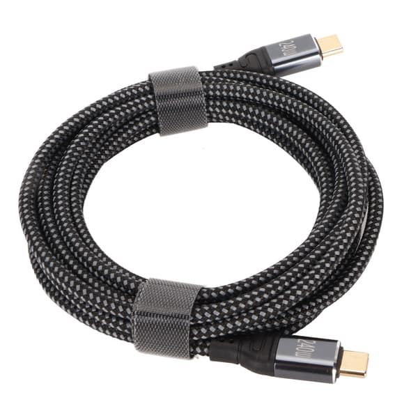 USB C till USB C-kabel Han till Han PD240W 3 meter lång PD3.1 E-märkt chip Typ C laddningskabel för bärbar dator telefon surfplatta