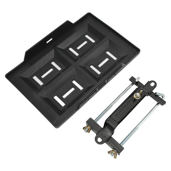 Batterifestebrakettsett med nedsenkede spor, solid konstruksjon for 27 30 31-seriens batterier