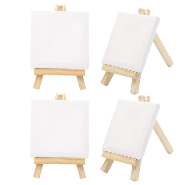 Mini Lærred Træ Staffeli Sæt til Kunst Maleri Tegning Håndværk Bryllup Hjem Dekoration