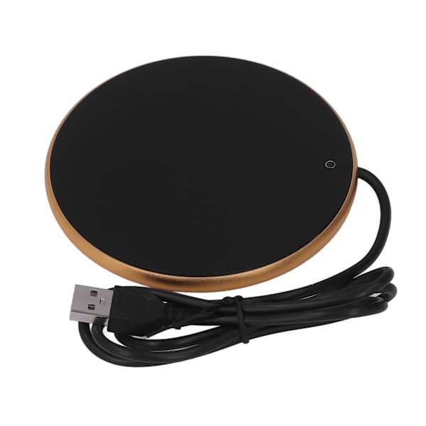 Kaffekrusvarmer 55°C Konstant temperatur Pladsbesparende Smart USB Lysevarmer til hjemmekontor Traveling Gold
