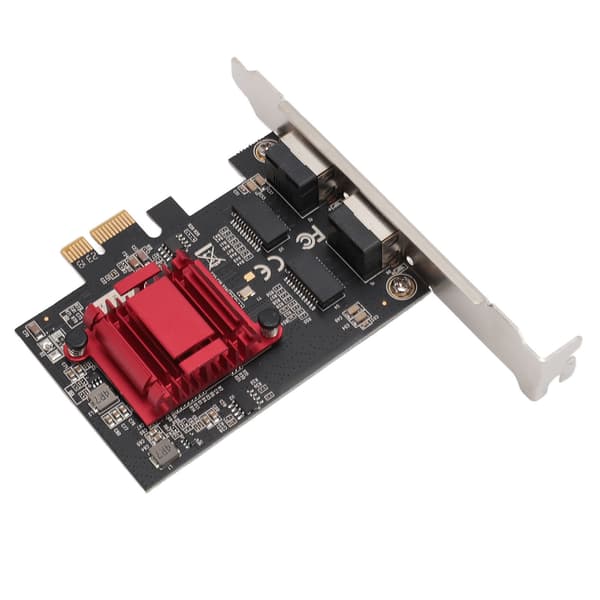 PCIe X1 Netværkskort Professionel RJ45 Dobbelt Port PCIe Gigabit Ethernet Server Adapter til Desktop PC Computer