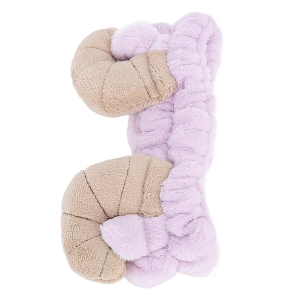 Croissant hårbånd bløde søde elastiske pandebånd til kvinder vask ansigt makeup spa lilla