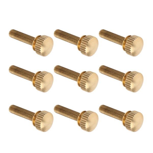 50 kpl litteät uurretut peukaloruuvit, pyöreä pää, puhdas kupari, luistamattomat teollisuustarvikkeet (M5 x 20 mm)