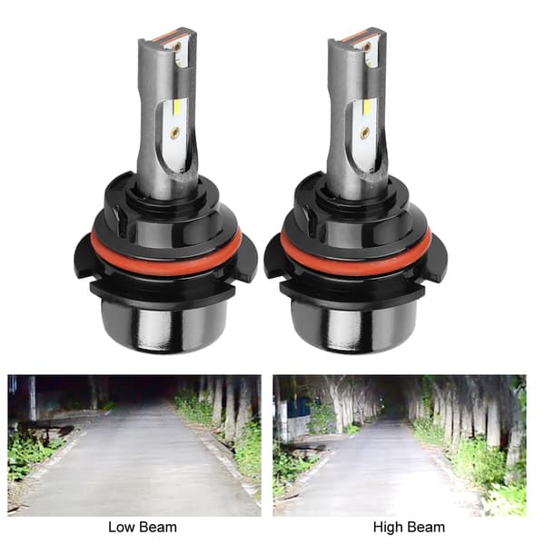 2 stk 9004 60W L8 LED frontlys konverteringssett frontlykt tåkelys pærer billamper biler