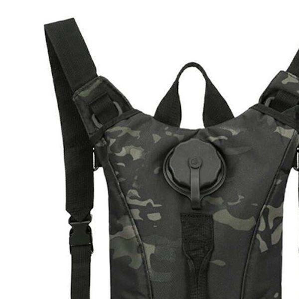 Hydration Pack Slidfast Oxford klud Vandtæt justerbar vandblære rygsæk til cykling Sort Camouflage