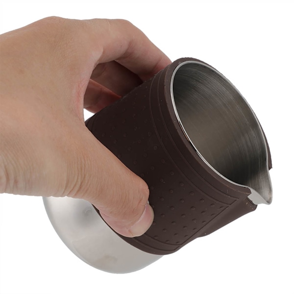 Rostfri Kaffe Kopp Skumning Mjölk Värmebeständig Latte Pitcher Kanna