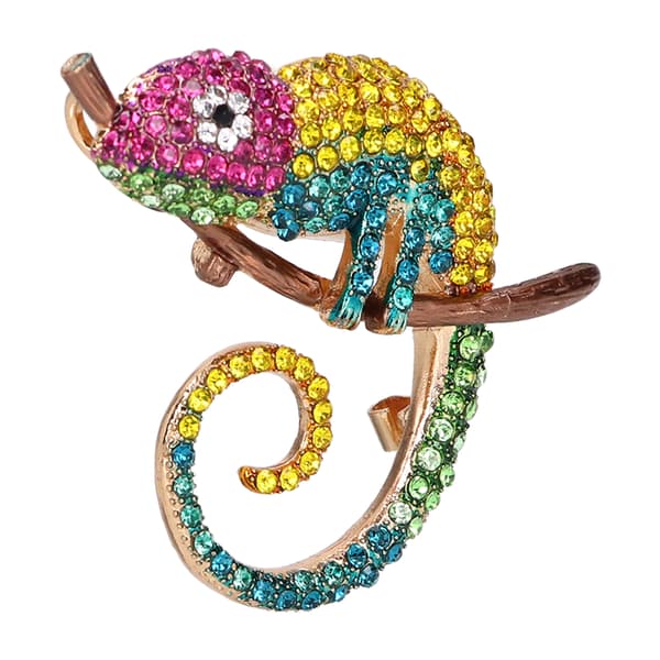 Brosch Modedesign Anole Look Fint utförande Vackert utseende Lättviktsbrosch Gul