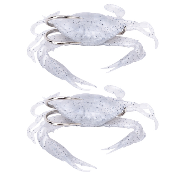 2 st Silikon Mjuka Fiskedrag Konstbete Krabba med vassa krokar Fiskredskap Tillbehör2#