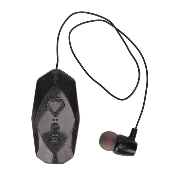 Trådlös öronsnäcka med klämma, enkelörad, lång batteritid, strömdisplay, Bluetooth-headset med krageklämma för kontorsbruk