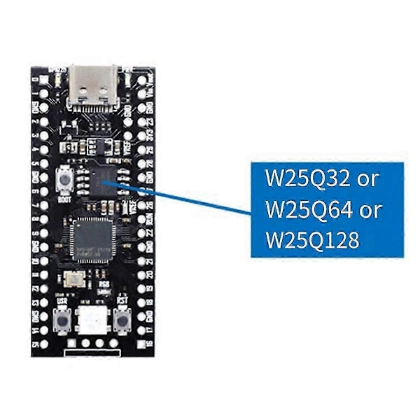 Hovedkort kompatibelt med RP2040 Core Board Kompatibel RP2 Pico Micropython Multifunksjonsmodul, B
