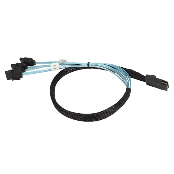 Mini SAS til 4 SATA-kabel 7Pin 12Gbps Tinplettet kobber forgyldt kontakt SFF 8087 til 4SATA-kabel til stationær chassis 1 meter / 3,3ft