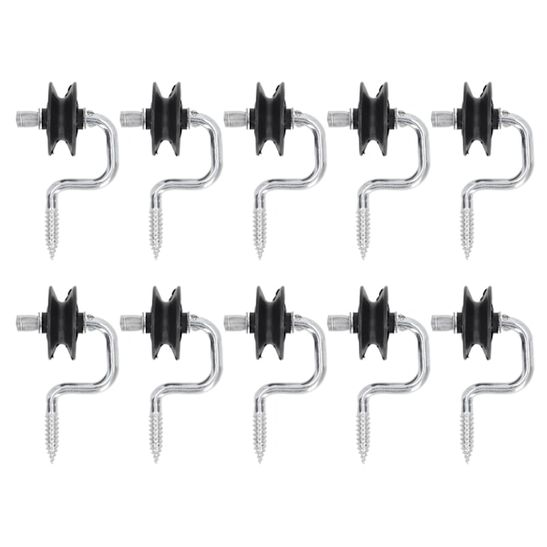 10-pack fält elektroniskt staket frontänd tillbehör självgängande isolatorer skruva i hörn isolatorer fixerade till insats ledningar