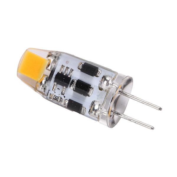 G4 Polttimo 2W 200LM 360° Himmentävä silikoni BiPin LED-lamppu kotitoimistoon AC DC 1224V (lämmin valkoinen 2700K3100K)