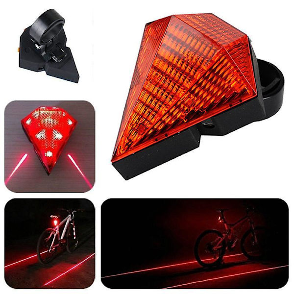 USB Genopladelig Cykel Diamant Baglygte
