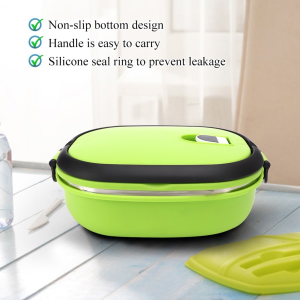 Bærbar isolasjon termisk termisk rustfritt stål Matboks Matbeholder for utendørs PicnicOne Layer
