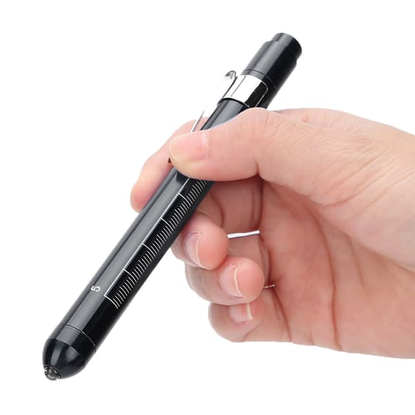 Professionel Diagnostisk Lampe Klinisk Pen Oftalmologisk Undersøgelse Pupil Check Pen Lys Sort