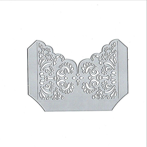 Flourish Lace Pocket Stans för DIY-Scrapbooking