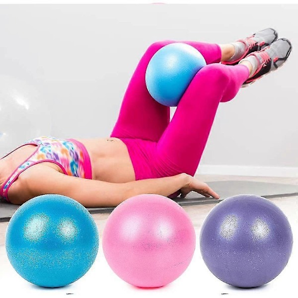 Mini Pilates-pallo - keskivartaloharjoitteluun, täytetään pillillä, ei tarvita pumppua, punainen