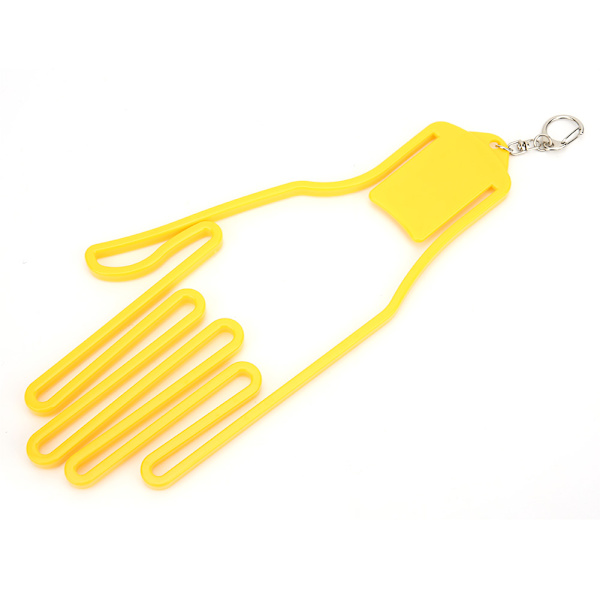 2 STK ABS Gule Golfhandsker Holder Holder Rack Beskyttelse Båre Shaper Støtteramme Bracket Værktøj Gul