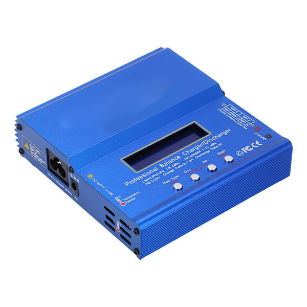 IMAX B6AC 80W Lipo Balance-lader LCD-skærm Lilon LiFe LiPo NiMH NiCd PB-aflader EU-stik 100‑240V
