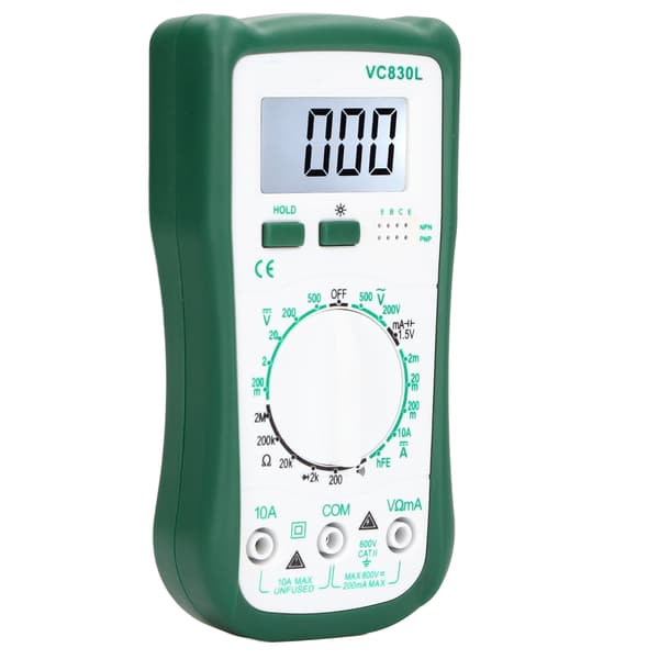 LCD Display Multimeter Multifunktionel Digital Spændingsstrøm Modstandstester VC830L