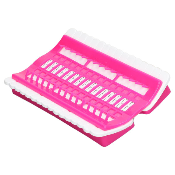 Organizer 30 positioner Nonwoven Effektiv sortering Återanvändbar plastbroderidrådshylla för spetsad nål Rose Red