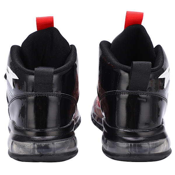 Barn Pojkar Fashionabla Sneakers Barn Andas Halkskydd Tryck Sport Löparskor Svart+Röd 33