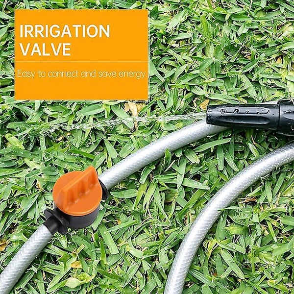 10 stk. Dryp-vanding omskiftningsventil 4/7 Irrigationsslangeforbindelse Slangeforbindelser Spidsventil Velegnet til haver