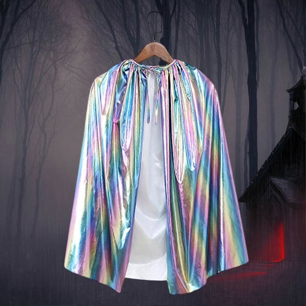 Sinknap Sateenkaari Lasten Viitta Erotu Halloween-juhlissa Tällä Tee-se-itse Puvulla Cosplay-viitta Halloween-tarvike Zekai Pinkki