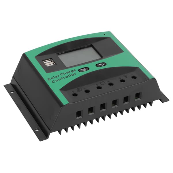 60A 12/24V Solar Charge Controller Dobbelt USB-port God varmeafledning Solpanel Intelligent Regulator