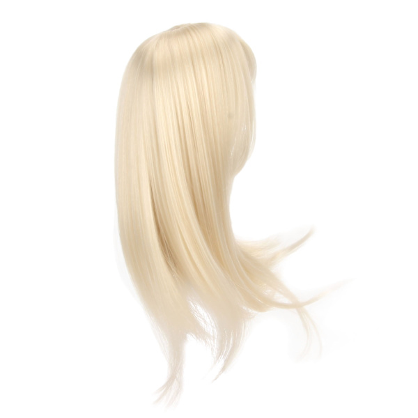 1/6 palloliitos nukkeperuukki 15,5-17 cm Doll Milk Gold -pitkille hiuksille ja otsatukka Tee itse -nukkeperuukki