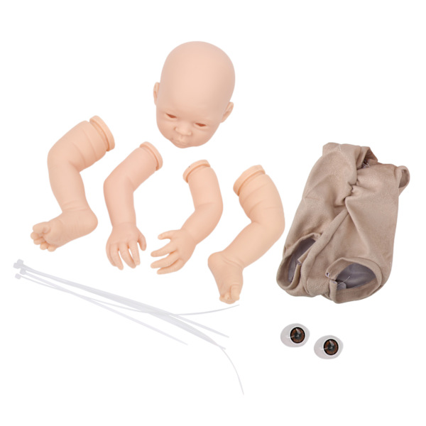Simulering Omålad Reborn Dockkit Vinyl Oavslutad Babydocka Gjutform Delar Set 18 Tum