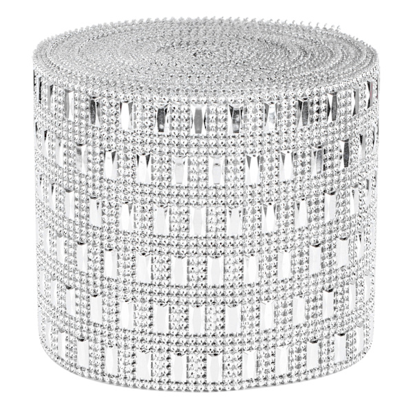 Plast Imitation Diamanter ihålig nät Rhinestones Band Wrap för bröllopsdekor DIY kläder