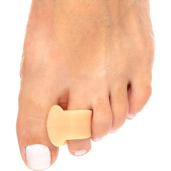 Gel Tåseparatorer til Overlappende Tæer - 6 Pak (Beige)