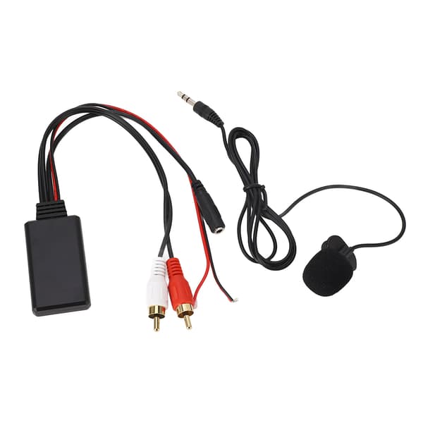 Bluetooth AUX-modul 2 RCA-kabeladapter med håndfri mikrofon til Alpine til Pioneer