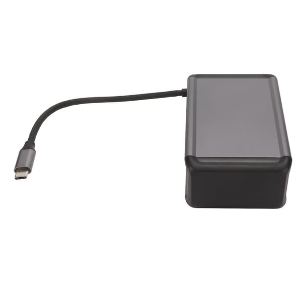 12 i 1 USB-hubb Typ C till PD HD Multimedia Interface Lagringskort Minneskort AUDIO3.5 VGA RJ45 USB C2.0 USB C3.0 2 USB3.0 USB2.0 Grå
