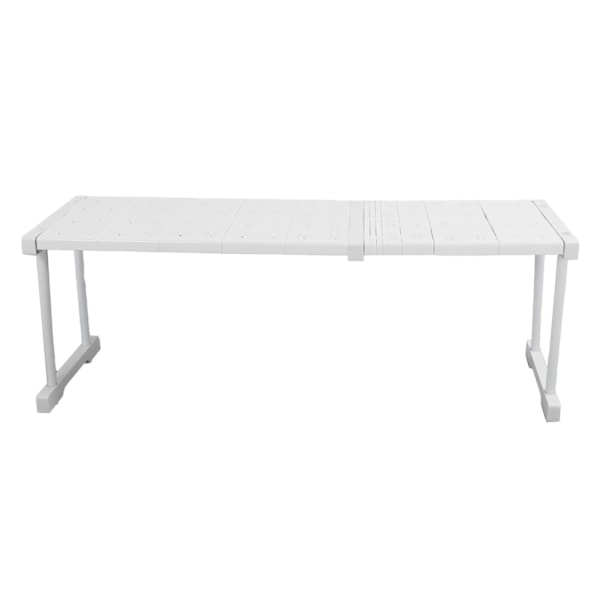 Expanderbar hylla stapelbar 121lb lastbärande avdelare förvaringsställ för garderob skåp skåp längd 67‑88cm / 26.4‑34.6in