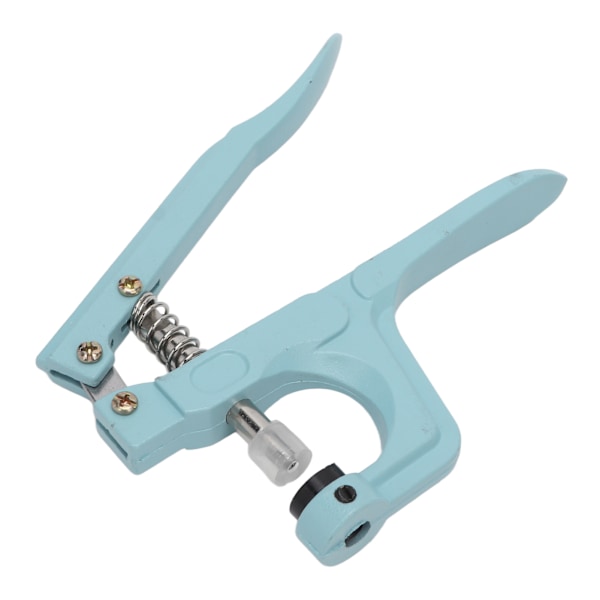 Grommet-maskine håndpresse, der sparer kræfter, aluminium, nem betjening, grommet-øje-værktøjssæt til stansning, håndværk, gør-det-selv, blå