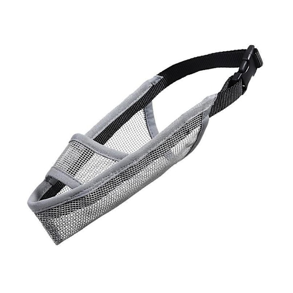 Durable and Breathable Gray Nylon Mesh Dog Leash for Small and Medium-sized Pets, Anti-bite and Anti-barking