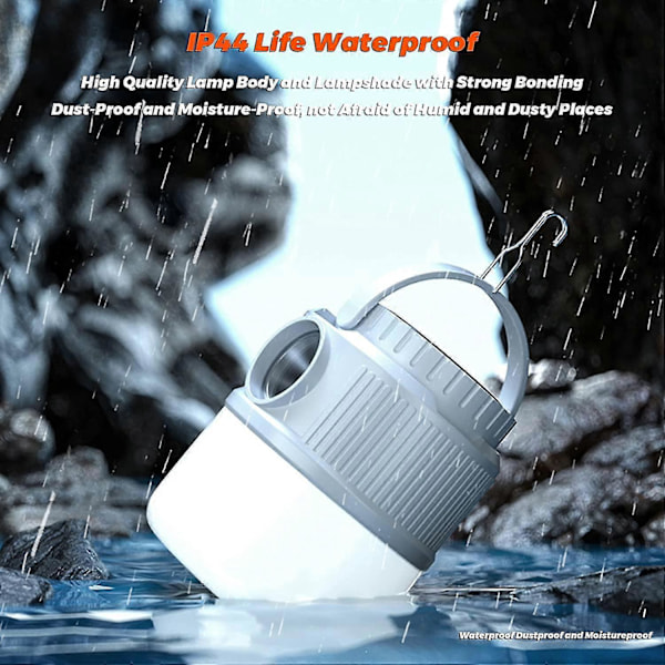 Starlight-usb Ladattava Aurinkoenergia LED Camping Lyhty, Kannettava 4 Tilaa Vedenpitävä Kaksois LED Valonlähde Uusi Monitoiminen Ulkovalaisin Ulkokäyttöön H