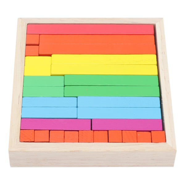 Färgglada Cuisenaire-stavar i trä, individuella kit för barn att räkna, material för hemundervisning