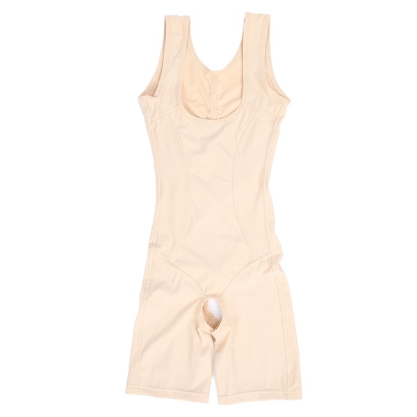 Åben skridt kropsformning shapewear slankende numse løfter talje træner mave kontrol kvinder bodystocking (Khaki)L