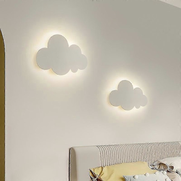 Söt Design Moln Dimbar LED Vägglampa 220v (vit)