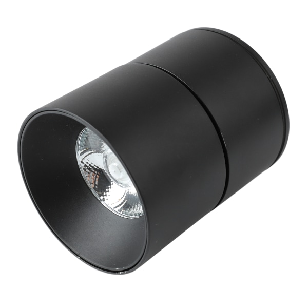 Overflatemontert antirefleks LED-taklys 110 til 240V sammenleggbar roterende spotlight for stue svart