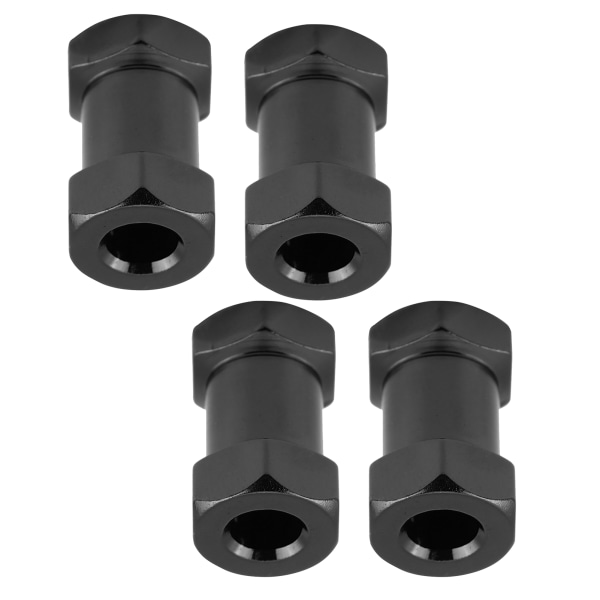4 kpl 12mm RC kuusiopyörännapa metallisovitin D90 AX10 CC01 SCX10 F350 telakoneelle (20mm musta)