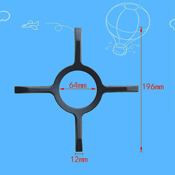 Spares2go Mokka keramisk gassplateholder for bordplate (liten 196 mm)